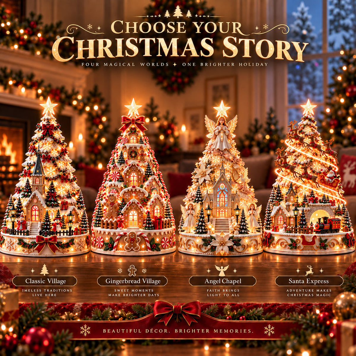 🤩50% OFF - 🎄Christmas Village Lightscape Tree