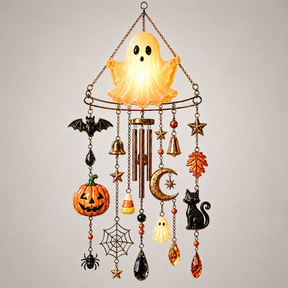 👻 Haunted Glow Ghost Wind Chime