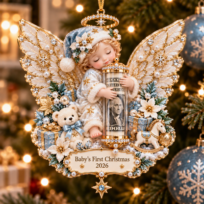 ⏰ LAST DAY SALE 50% OFF! 👼💵  Angel Christmas Cash Gift Ornament – Holiday Money Holder Keepsake ✨