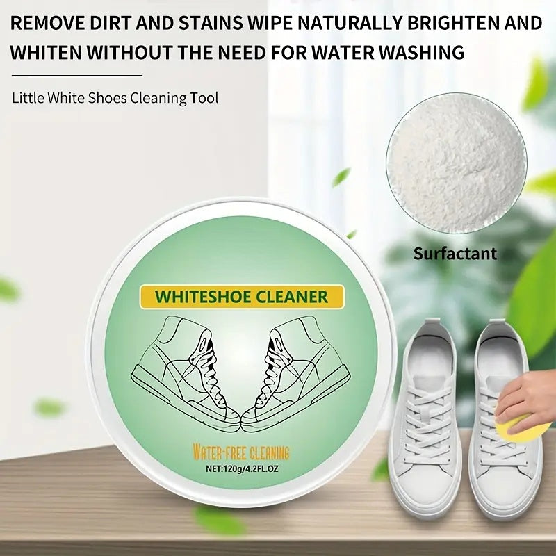 Jue Fish White Shoe Cleaner: No-Rinse & Portable, Restores Original Color