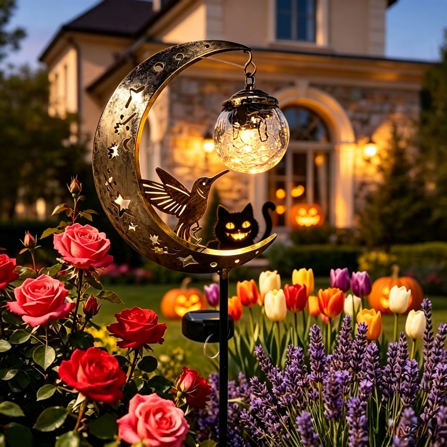 🎃 Halloween Early Bird Sale | 49% OFF Pumpkin Moon Garden Stake Light