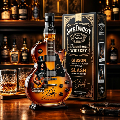 🎸 50% OFF – Vintage Sunburst Guitar-Shaped Figurine Spirit Decanter Bottle ✨