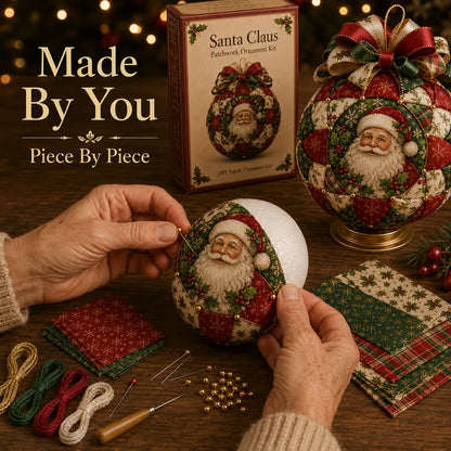 🔥 50% OFF – Christmas Patchwork Ornament DIY Kit – Handmade Holiday Decoration 🎄