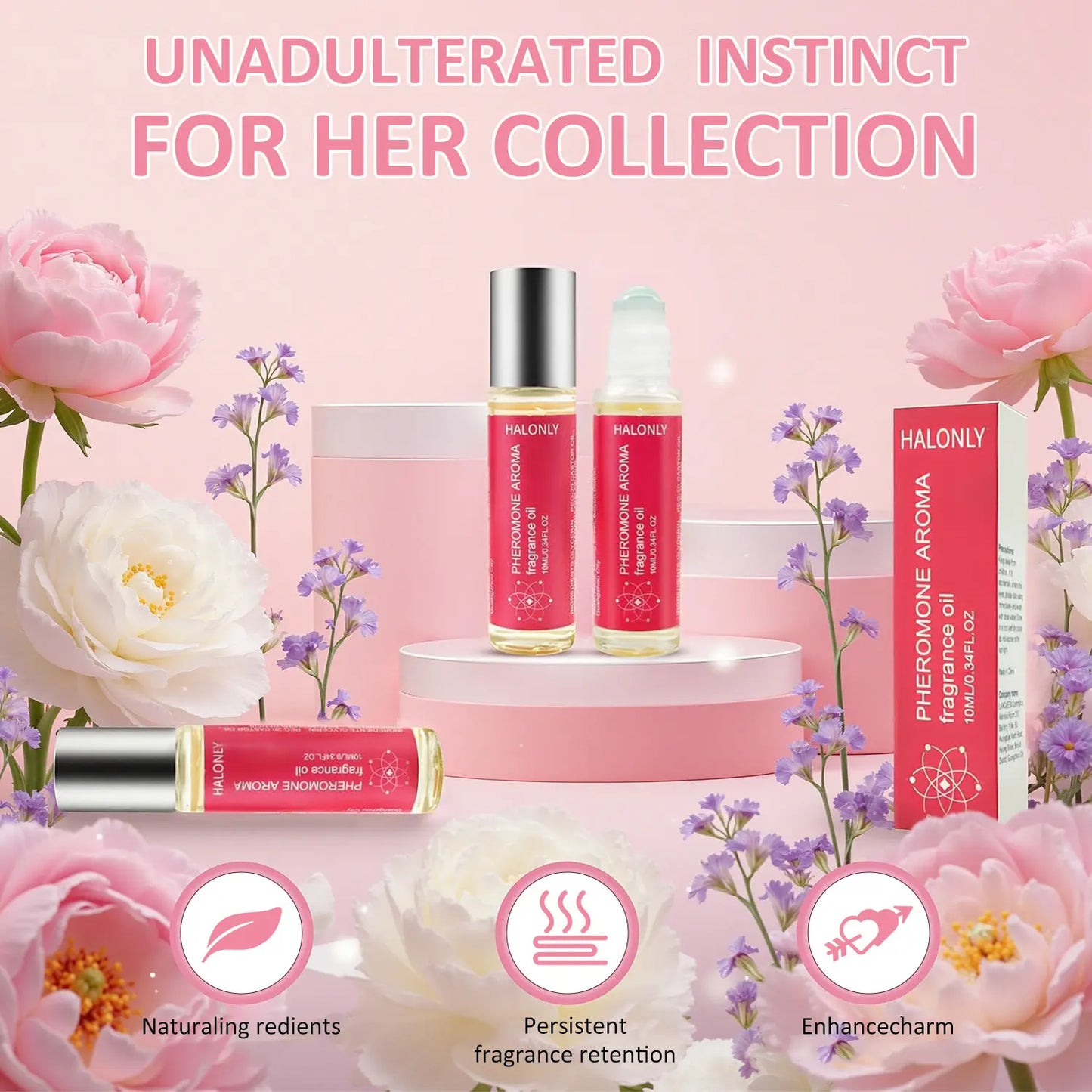Halonly Roll-On Pheromone Perfume Oil for Women