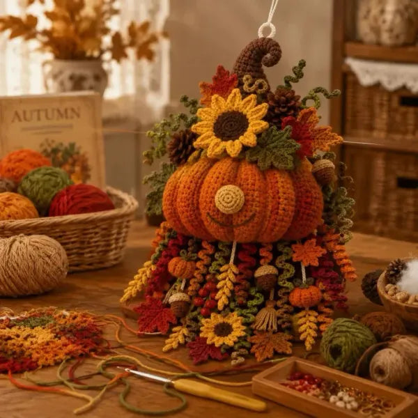 🧶 DIY Seasonal 3D Crochet Door Hanger Kit Collection