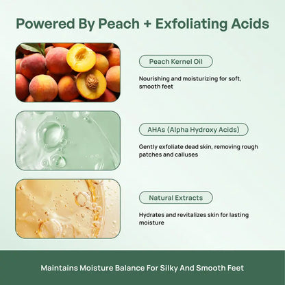 Foot exfoliating mask removes dead skin and calluses – revitalizes skin