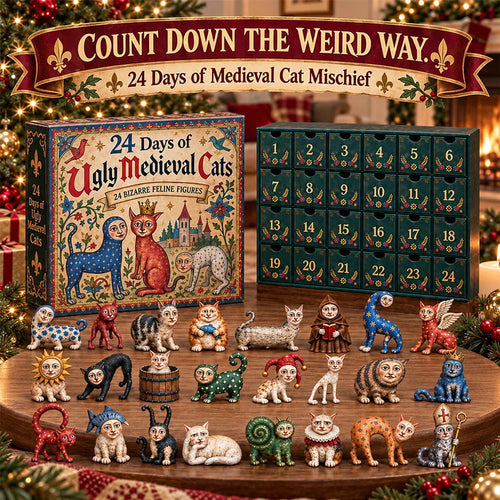 🐈🏰24 Days of Ugly Medieval Cats - Hilariously Weird Cat Advent Calendar 2026