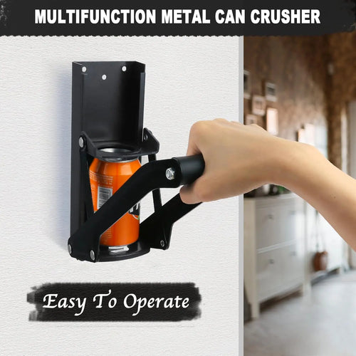 16 oz Heavy-Duty Metal Can Crusher for Recycling