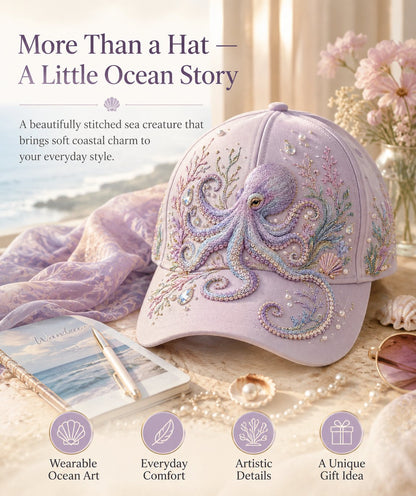 🔥Last Day 50% OFF-🌊 3D Ocean Creatures Embroidery Cap