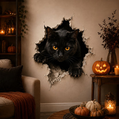 🧙‍♀️ Holiday Celebration 50% OFF 🎃-👻Halloween Break-In 3D Wall Decals for Spooky, Realistic & Fun  🎃