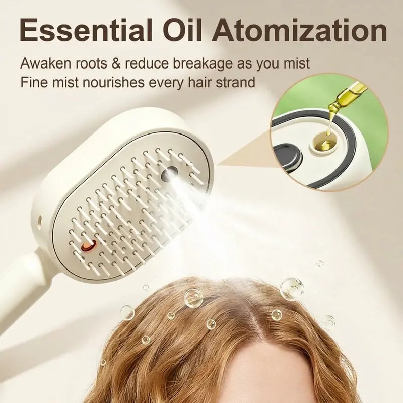 Electric Spray Massage Hair Brush