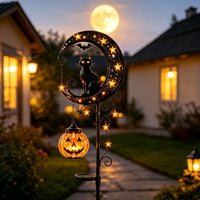 Bat + Black Cat + Pumpkin