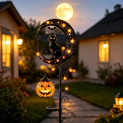 🎃 Halloween Early Bird Sale | 49% OFF Pumpkin Moon Garden Stake Light
