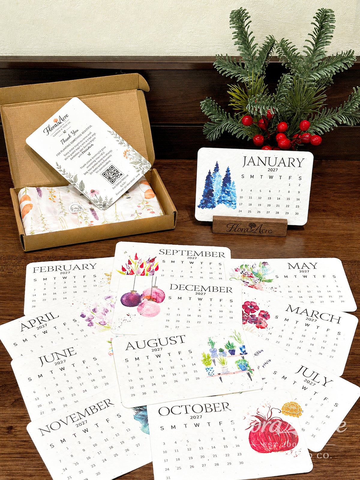 ✨Early Holiday Sale 50% OFF🌱Eco-Friendly Plantable “Timeless” Seed Calendar 2027