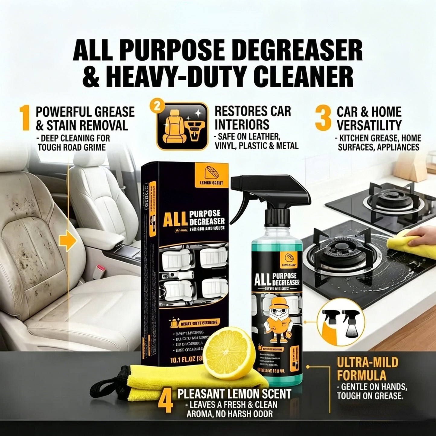 Heavy-Duty Grease Remover (Automotive & Household)