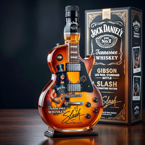 🎸 50% OFF – Vintage Sunburst Guitar-Shaped Figurine Spirit Decanter Bottle ✨
