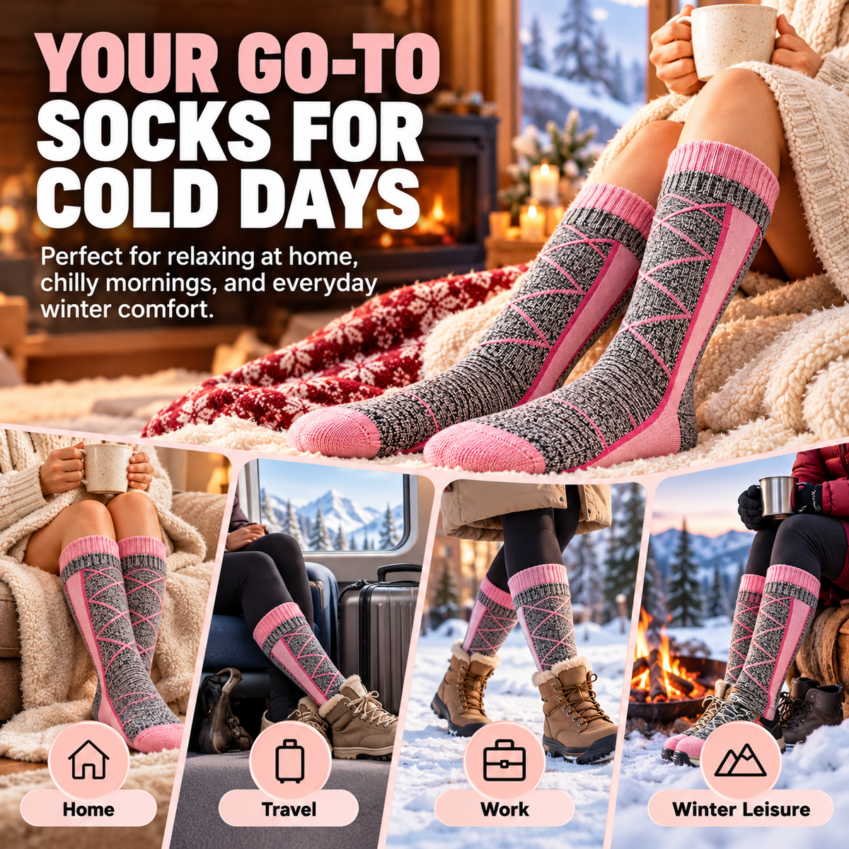 🔥 Clearance Sale ✨-🔥 ThermoWarm™ Rechargeable Heated Socks – Say Goodbye to Cold Feet in Minutes