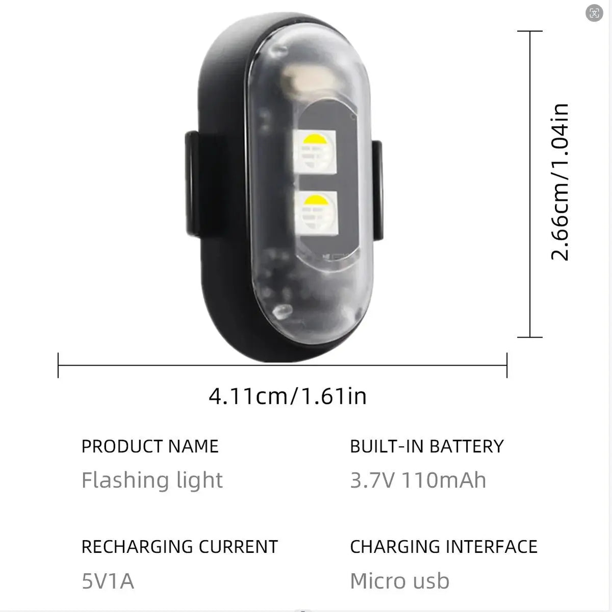RGB LED Strobe Light - Wireless Remote Control for Bikes & Cars