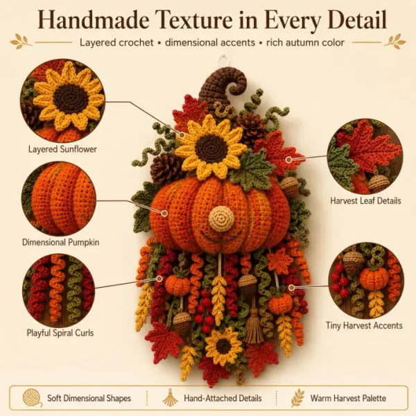 🧶 DIY Seasonal 3D Crochet Door Hanger Kit Collection