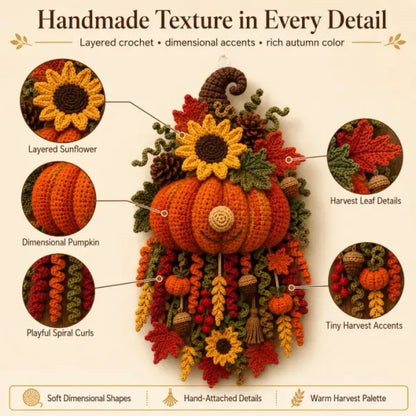 🧶 DIY Seasonal 3D Crochet Door Hanger Kit Collection