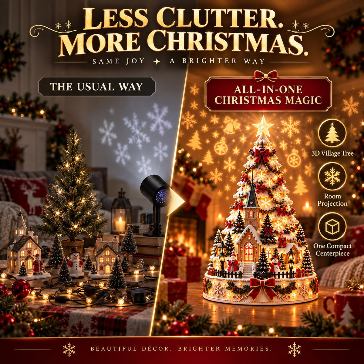🤩50% OFF - 🎄Christmas Village Lightscape Tree