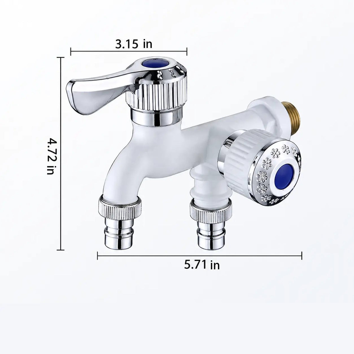 💥 Buy 1 Get 1 Free 💥Dual-Outlet Washing Machine Faucet – Anti-Freeze & Heat-Resistant Plastic