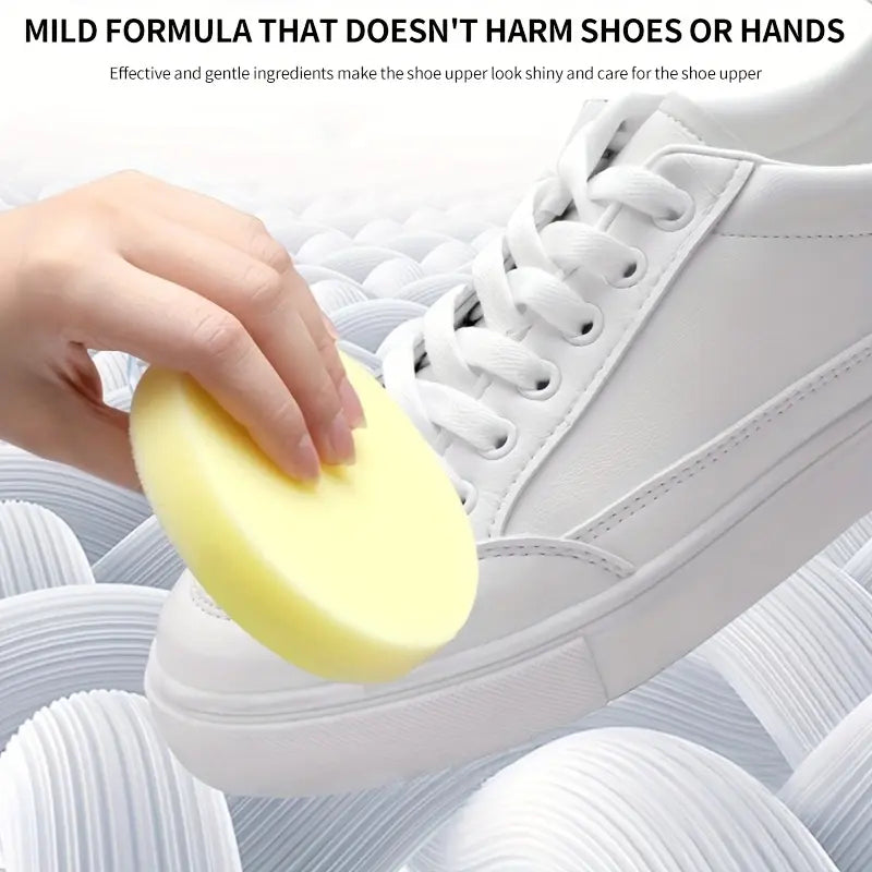 Jue Fish White Shoe Cleaner: No-Rinse & Portable, Restores Original Color