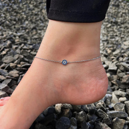 Diamond Evil Eye Anklet