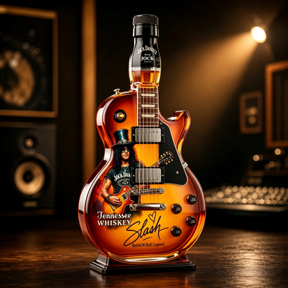 🎸 50% OFF – Vintage Sunburst Guitar-Shaped Figurine Spirit Decanter Bottle ✨