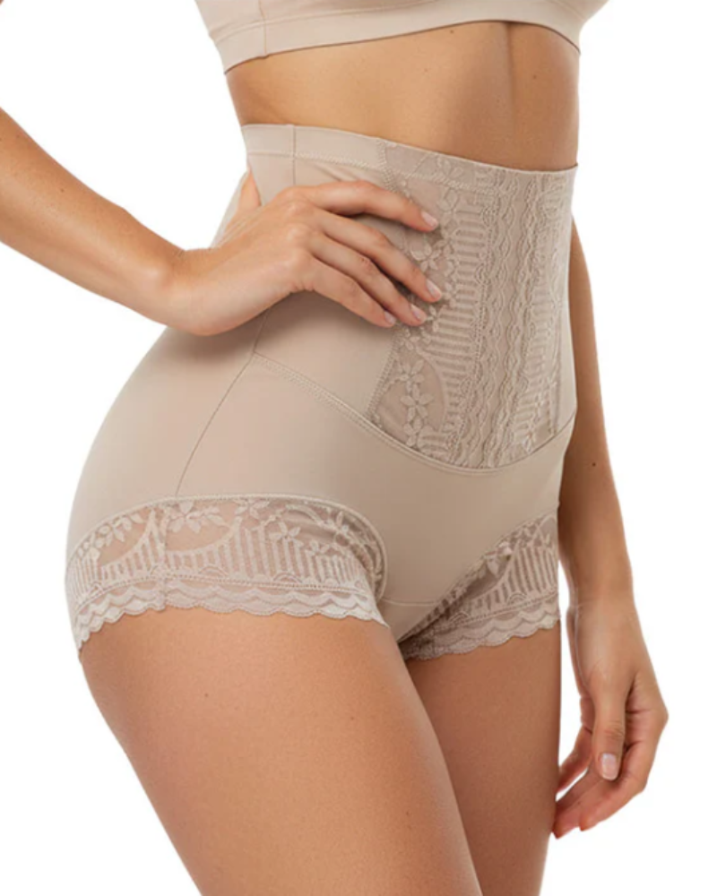 🌸Lace High Waist Tummy Control Butt Lifter Briefs Seamless Sculpting Comfort Fit🌸