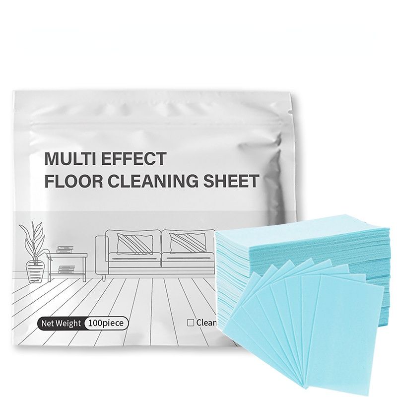 Household Floor Cleaning Sheets (100-Pack) — Antibacterial, Deodorizing, and Conditioning