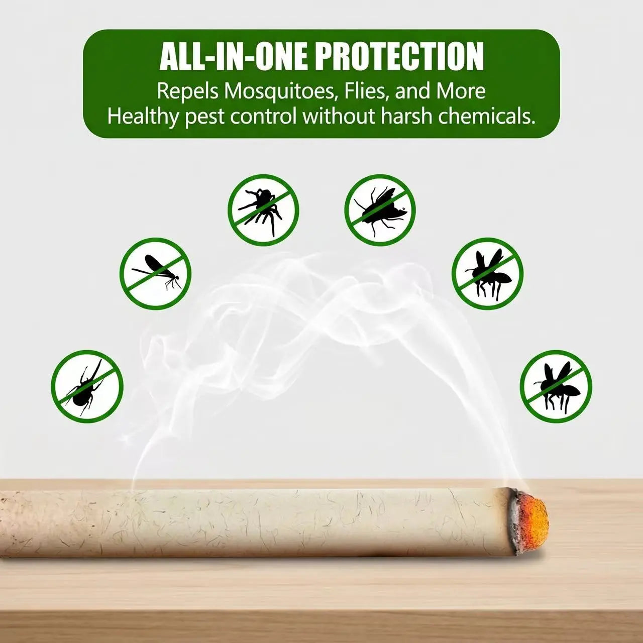 Premium Natural Mugwort Repellent Sticks – Chemical-Free Summer Protection