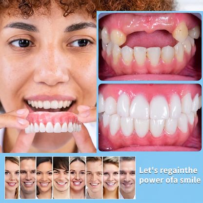 🦷 Seniors Custom-Fit Smile Solution Secure Comfortable Denture Alternative 😊