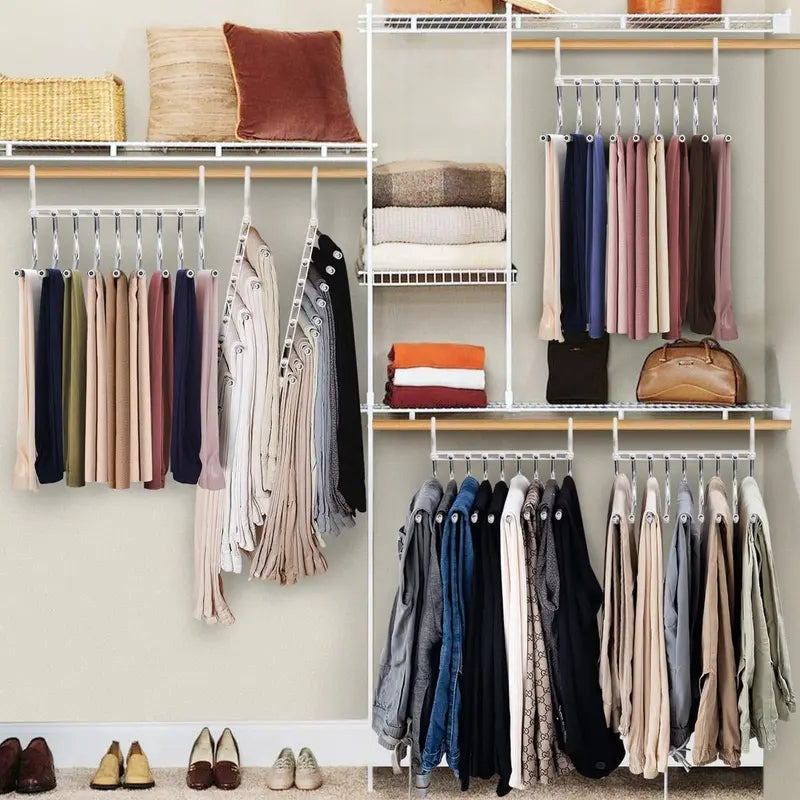 9-layer trouser rack, space-saving clothing rack