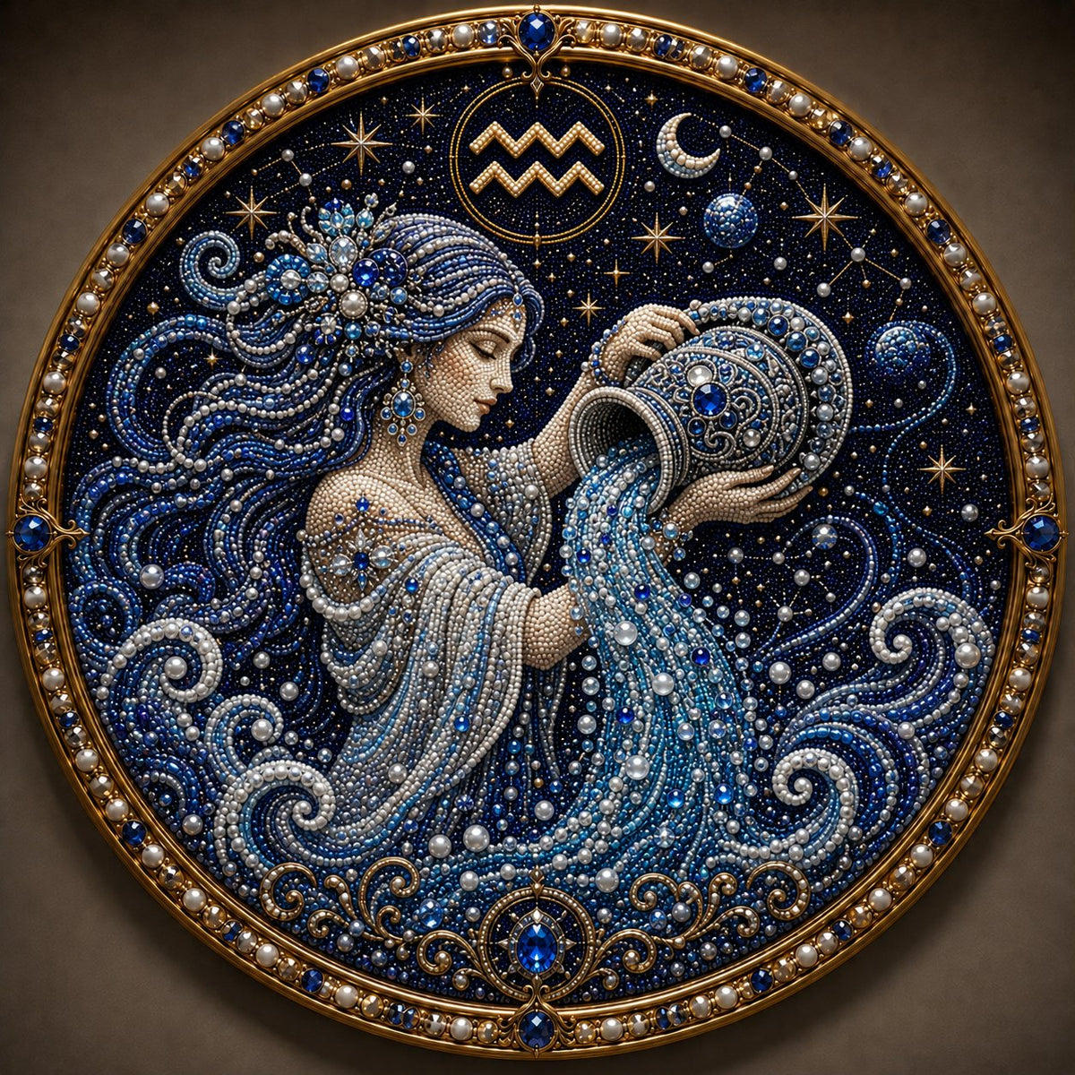 ✨ Create Zodiac Pearl Art with 12 Star Signs Kit ♈