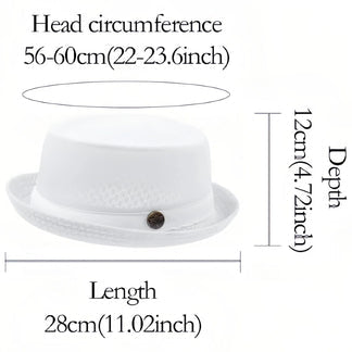 Unisex Breathable MeshPork Pie Hat