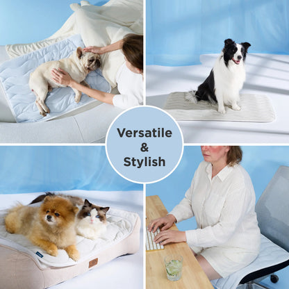 Self-Cooling Pet Mat for Dogs & Cats – Breathable, Non-Slip & Machine Washable Cooling Pad for Crates, Kennels & Travel