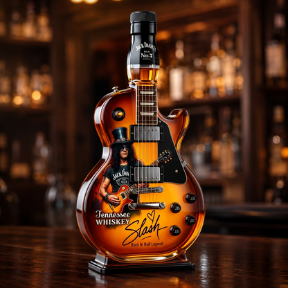 🎸 50% OFF – Vintage Sunburst Guitar-Shaped Figurine Spirit Decanter Bottle ✨