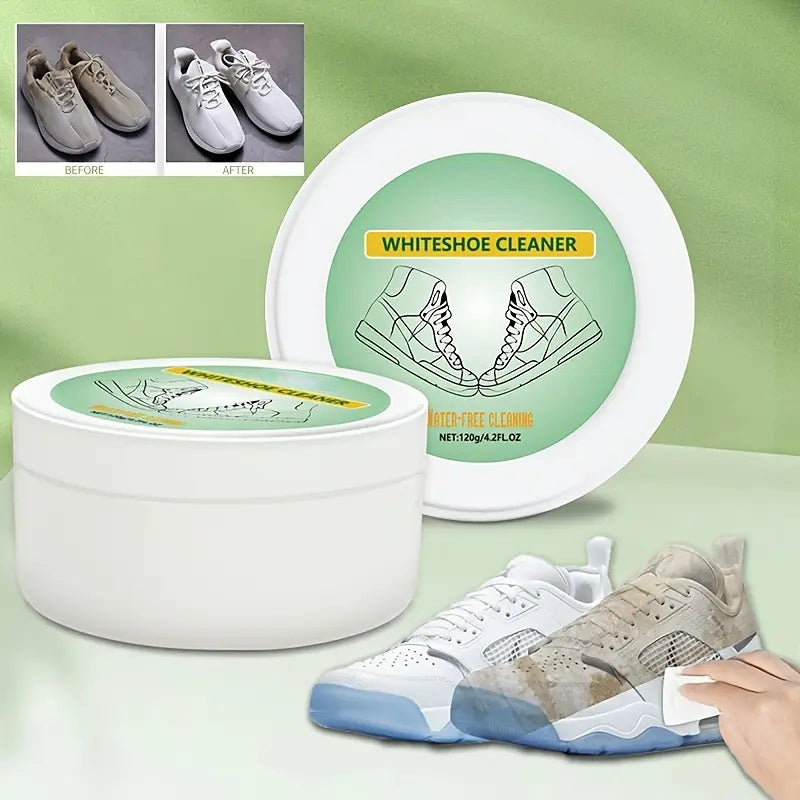 Jue Fish White Shoe Cleaner: No-Rinse & Portable, Restores Original Color