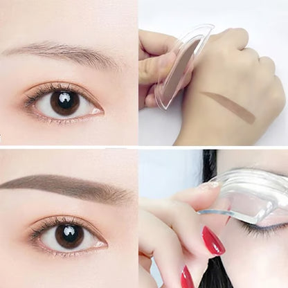 🔥 50% OFF – Instant Eyebrow Stamp – Adjustable 2-Color Brow Powder for Fuller, Natural-Looking Brows