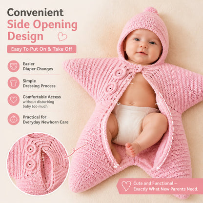 ⏰Last day Promotion 🔥-🐚 Starfish Baby Sleeping Bag — A Cozy Little Ocean Star ⭐