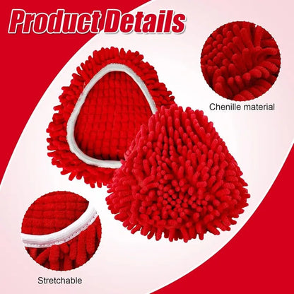 Chenille Duster Replacement Heads – 2026 Design, Turns Your Mop into a Long-Handle Duster (Bucket & Handle Not Included)