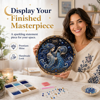 ✨ Create Zodiac Pearl Art with 12 Star Signs Kit ♈