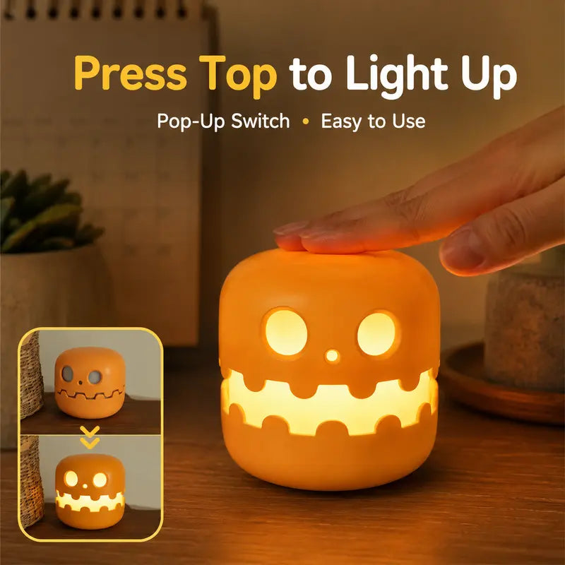 🎃 Halloween Pumpkin Decorative Light – USB-Powered Spooky Table Lamp