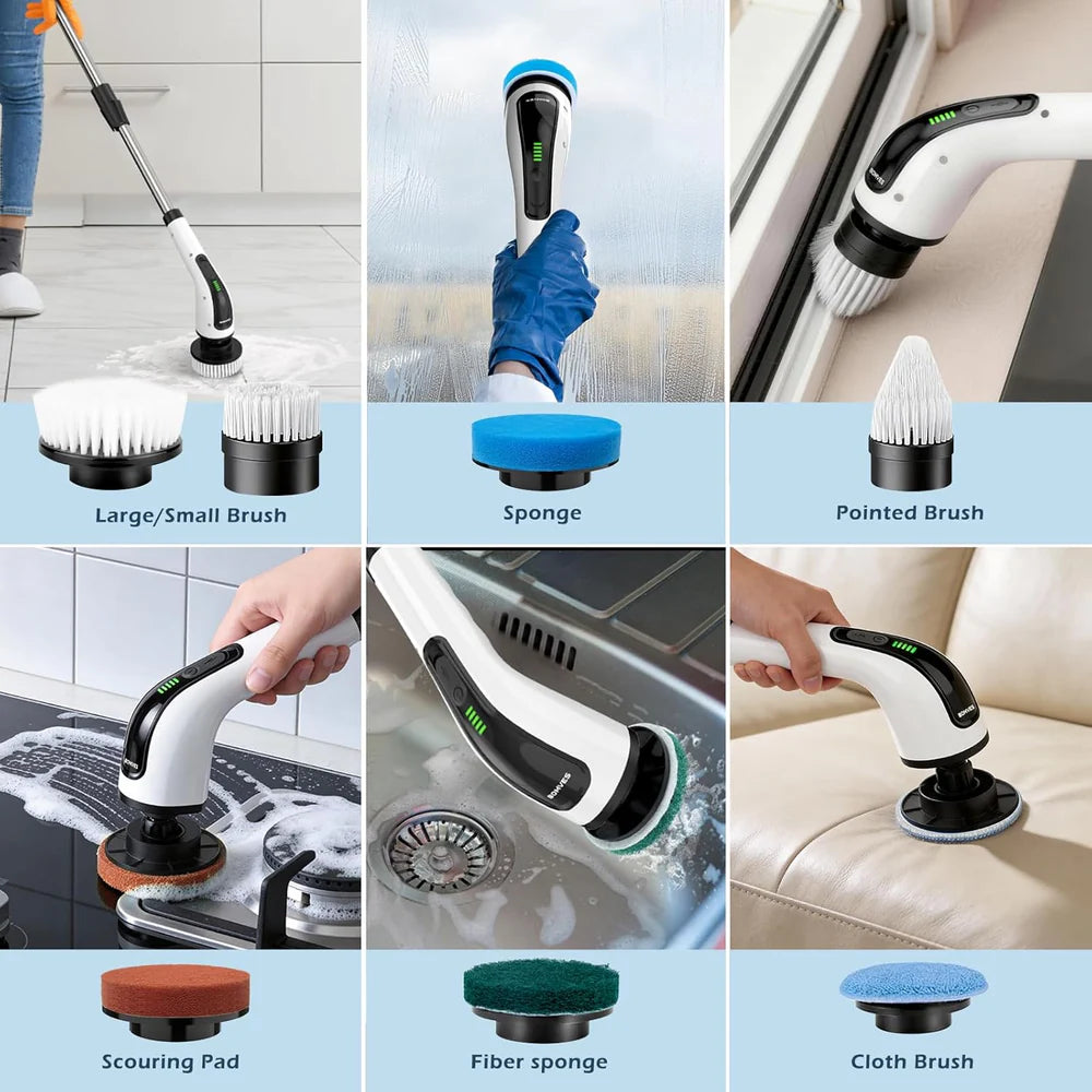 9-in-1 Cordless Power Spin Scrubber