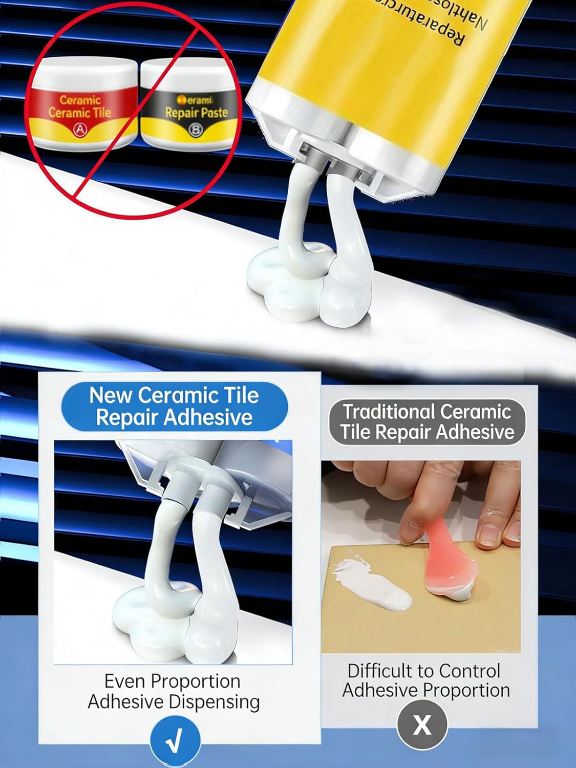 Multifunctional Tile and Stone Crack Repair Kit