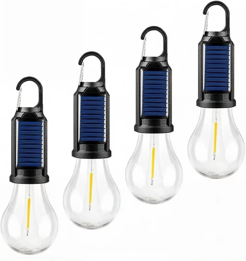Solar-Powered LED Camping Bulb - Waterproof, Portable, 3-Mode Dimmable Hanging Light for Camping, Hiking & Emergency Preparedness