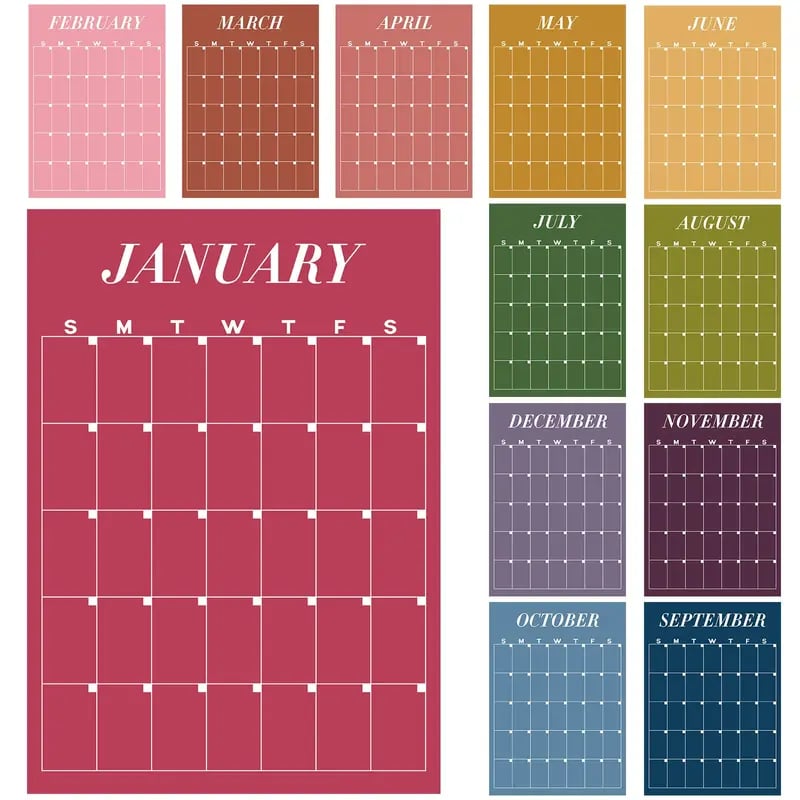 ✨ 📚 Back to School with This Large Wall Calendar ✨