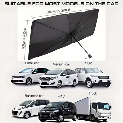 🔥Limited-time offer - 2026 Upgraded Car Windshield Sun Shade Umbrella