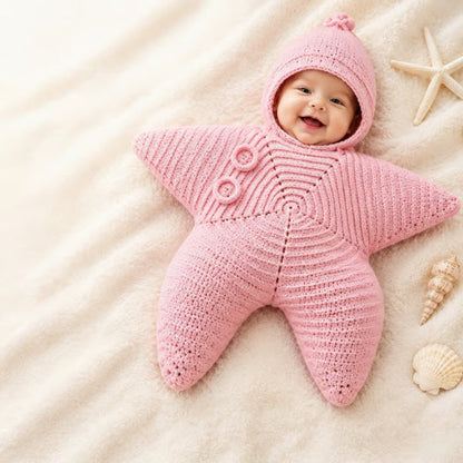 ⏰Last day Promotion 🔥-🐚 Starfish Baby Sleeping Bag — A Cozy Little Ocean Star ⭐